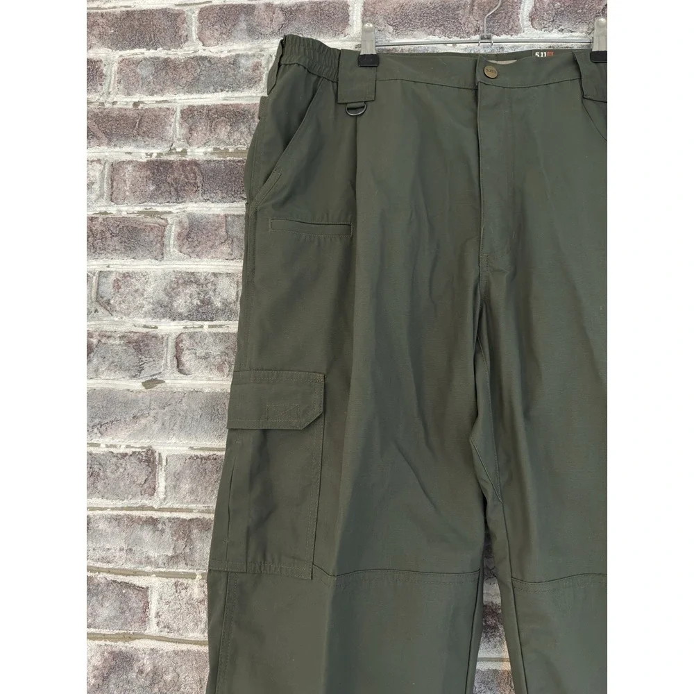 5.11 Tactical Mens Size 38x32 Army Green Canvas Cargo Pants Security Guard NEW - Picture 4 of 9